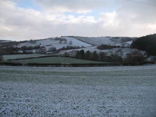 Snow covered hilltops